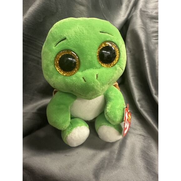 TY Beanie Boos - TURBO the Turtle (Glitter Eyes)(Regular Size - 6 inch) - Picture 1 of 5